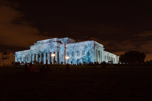 Auckland Museum Antarctica light show