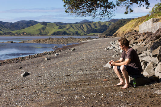 Man on beach