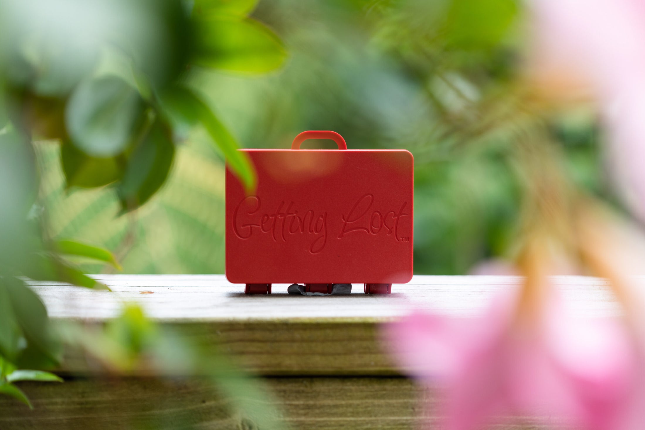 Red Autumn Leaves Suitcase